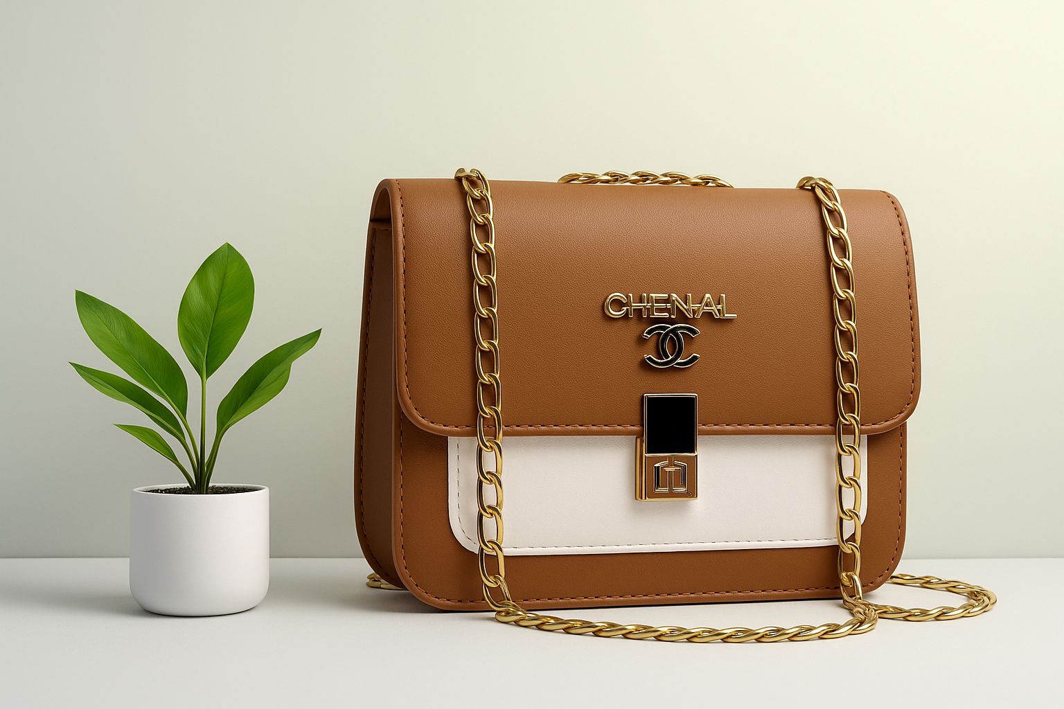 Stylish Frout Lock Long Chian Box For Girls